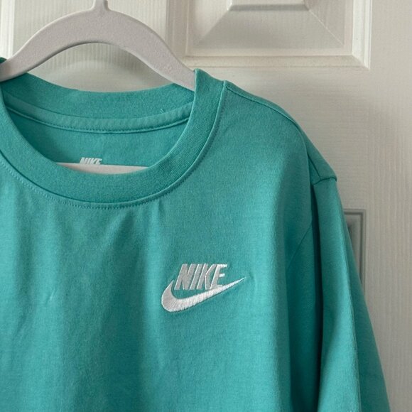 Nike Girls Mint Green T Shirt Dress Front Pockets Size M Medium 6 New with Tags - Picture 5 of 11